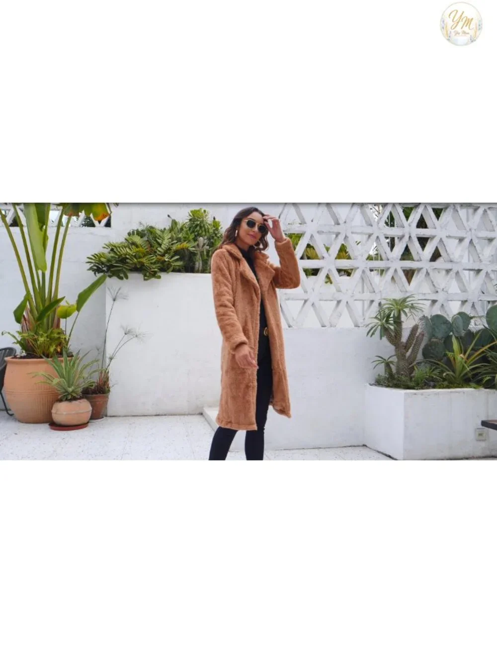 Womens Faux Fur Teddy Coat Long Cardigan Open Front Fuzzy Warm Winter Jacket